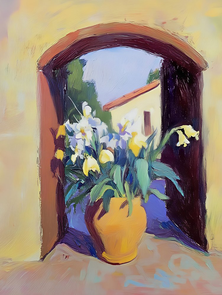 Sonnige Fensterblumen von Avanesova Elena