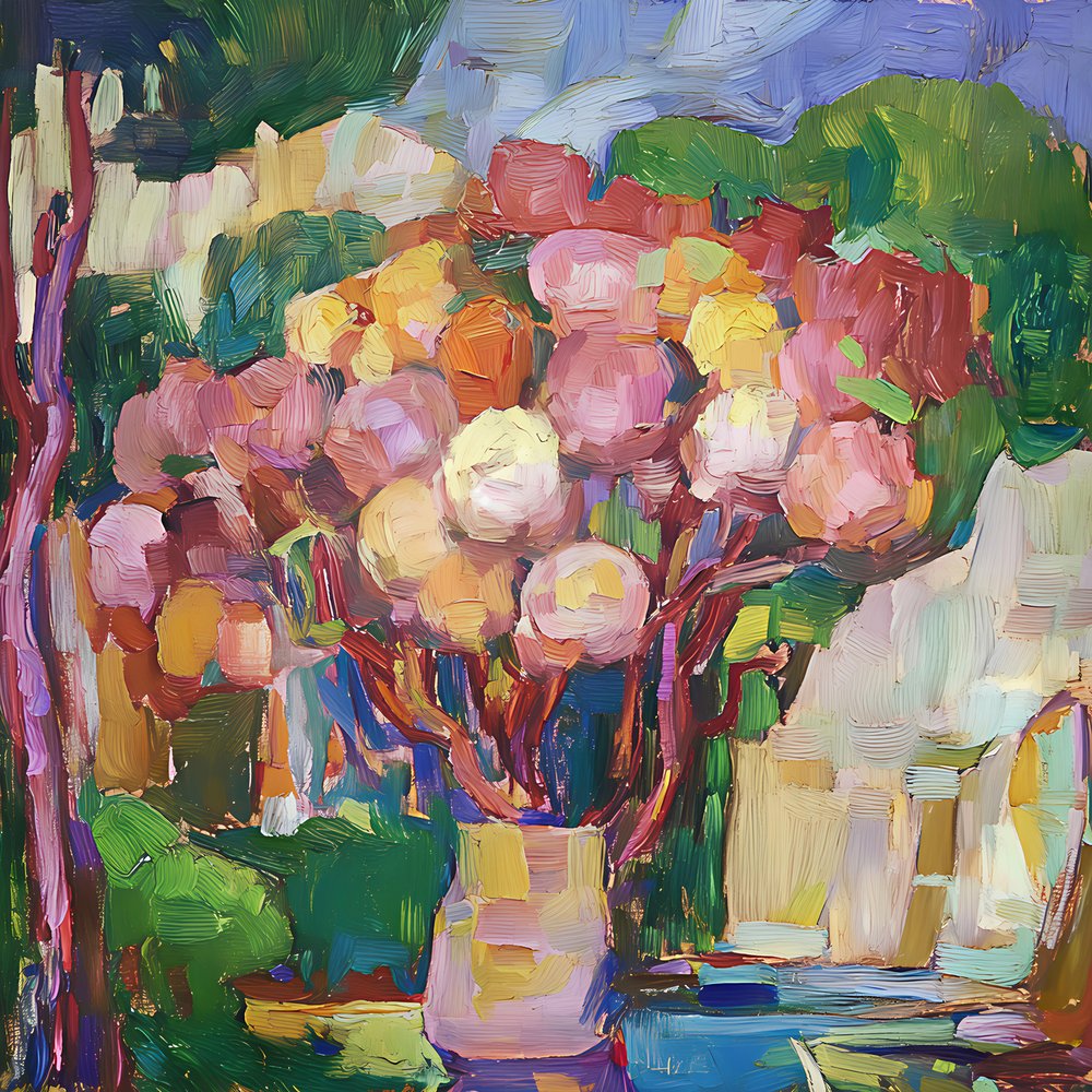 Lebendiges Blumenstillleben von Avanesova Elena