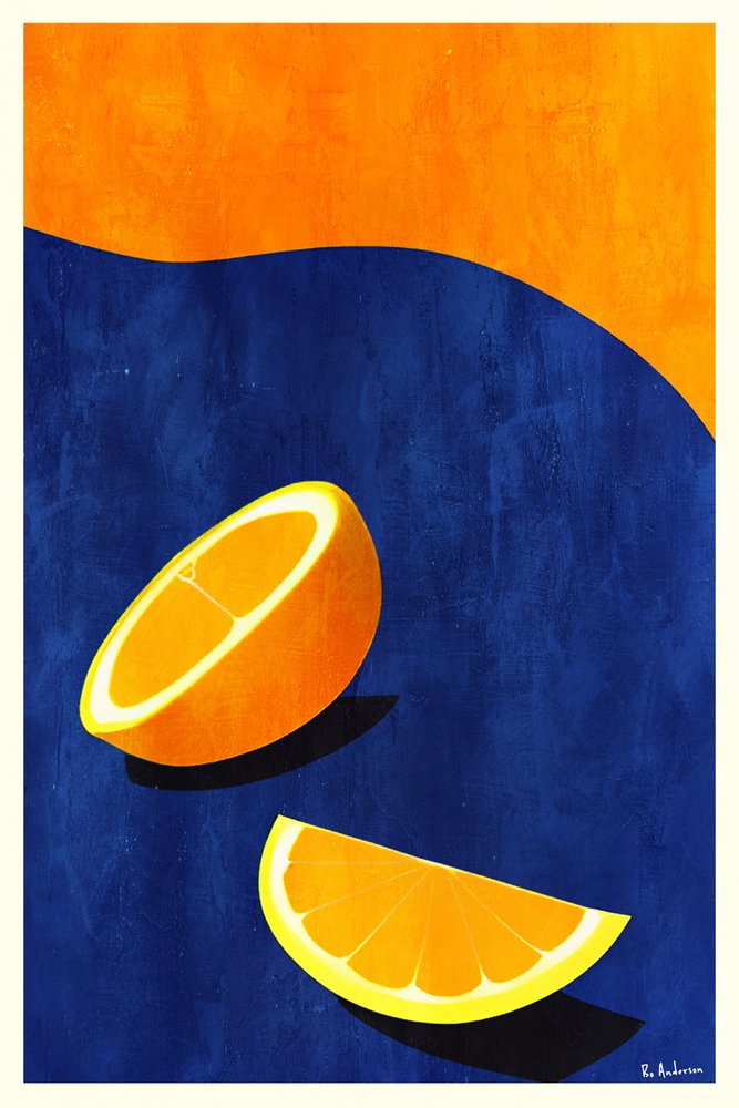 Frische Orangenscheiben von Bo Anderson