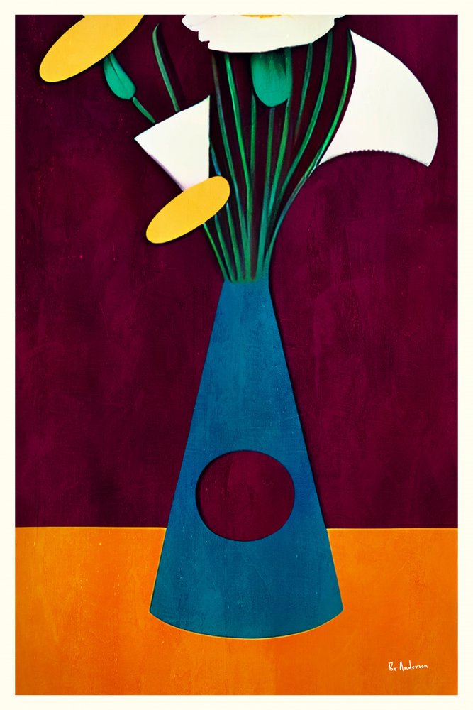Moderner Blumenstrauß von Bo Anderson