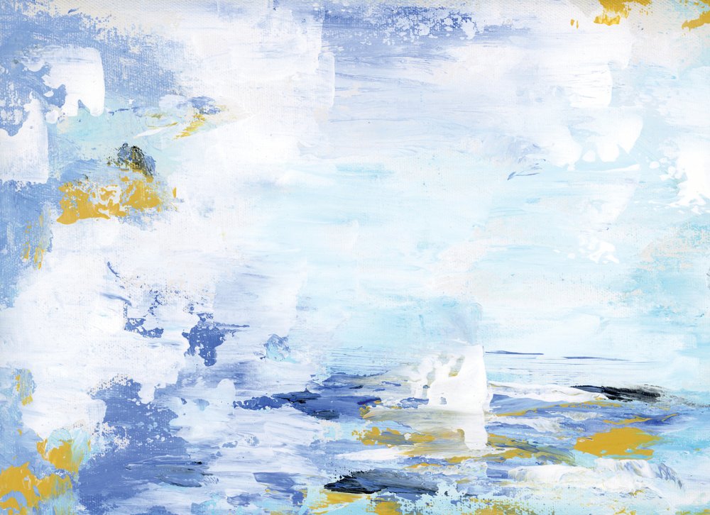 Fließende blaue Gelassenheit von Breanna Megan Studio