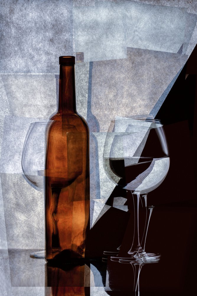 Abstraktes Wein Stillleben von Brig Barkow