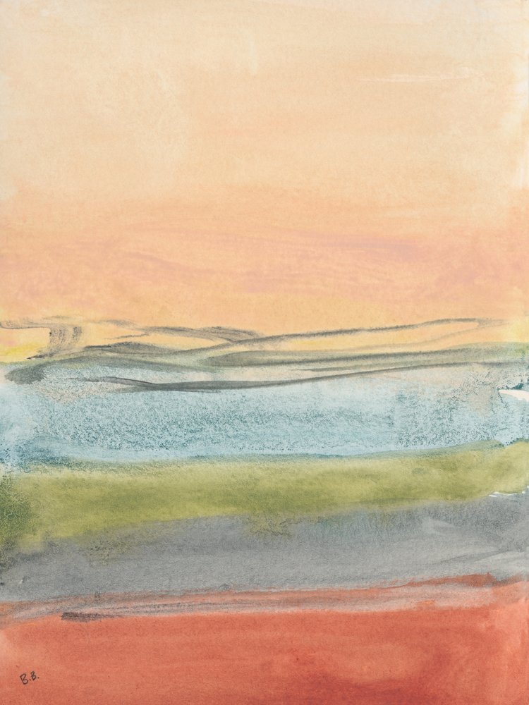 Warmer abstrakter Horizont von Bronwyn Baker