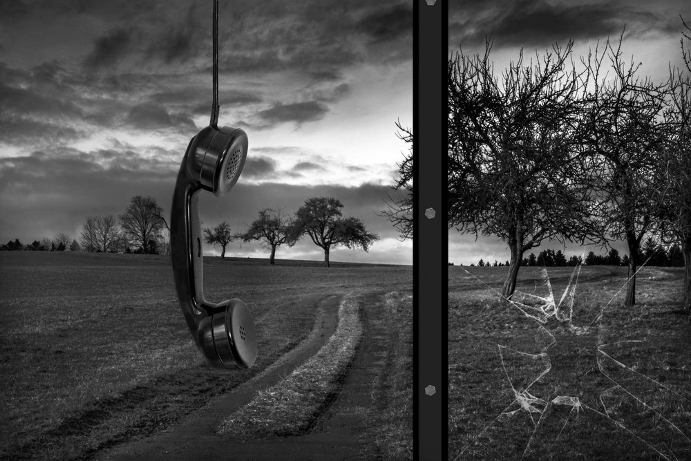 Zerbrochene Telefonlandschaft von Christian MARCEL