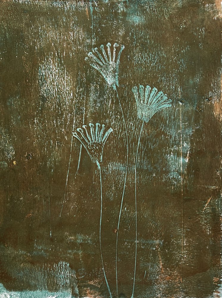 Türkisfarbene Blume von Christina Misuro