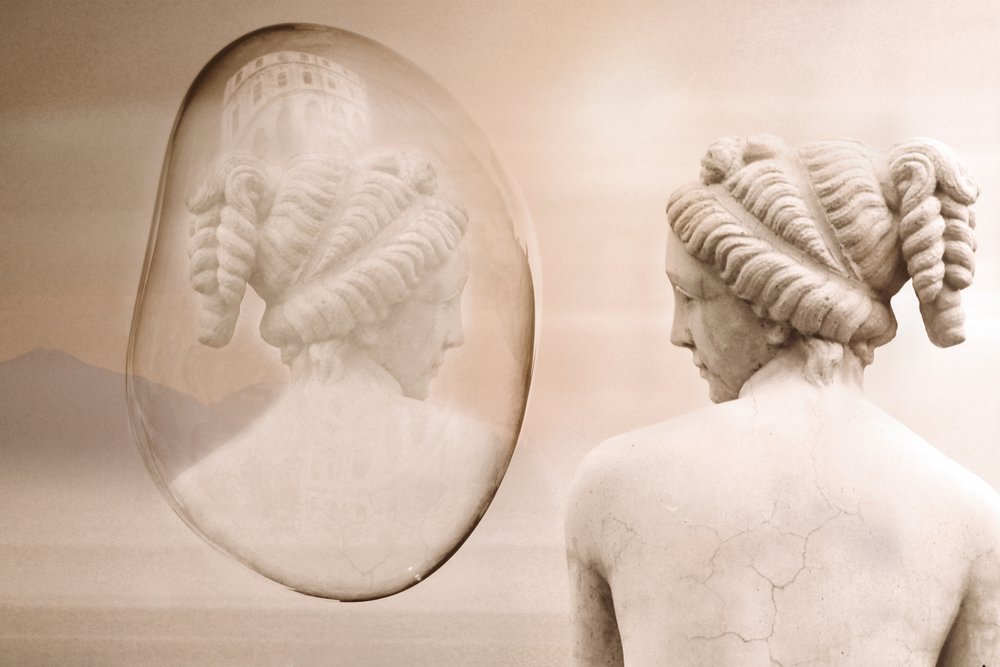 Klassische Statuenreflexion von Christina Sillen