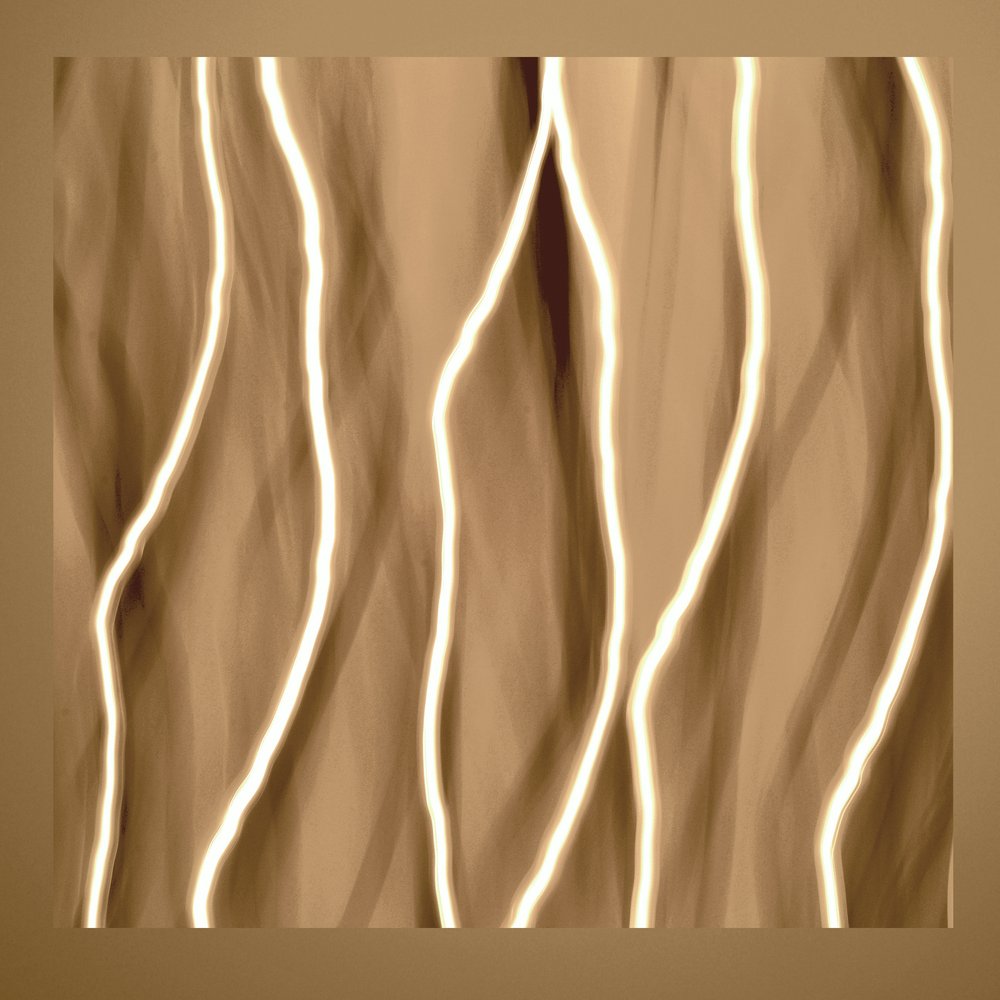 Goldene Fließende Linien von Christina Sillen