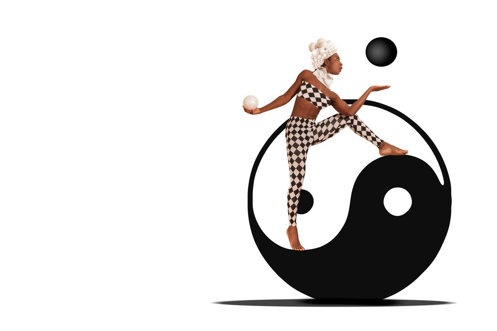 Harlekin Yin Yang Balance von Christine von Diepenbroek