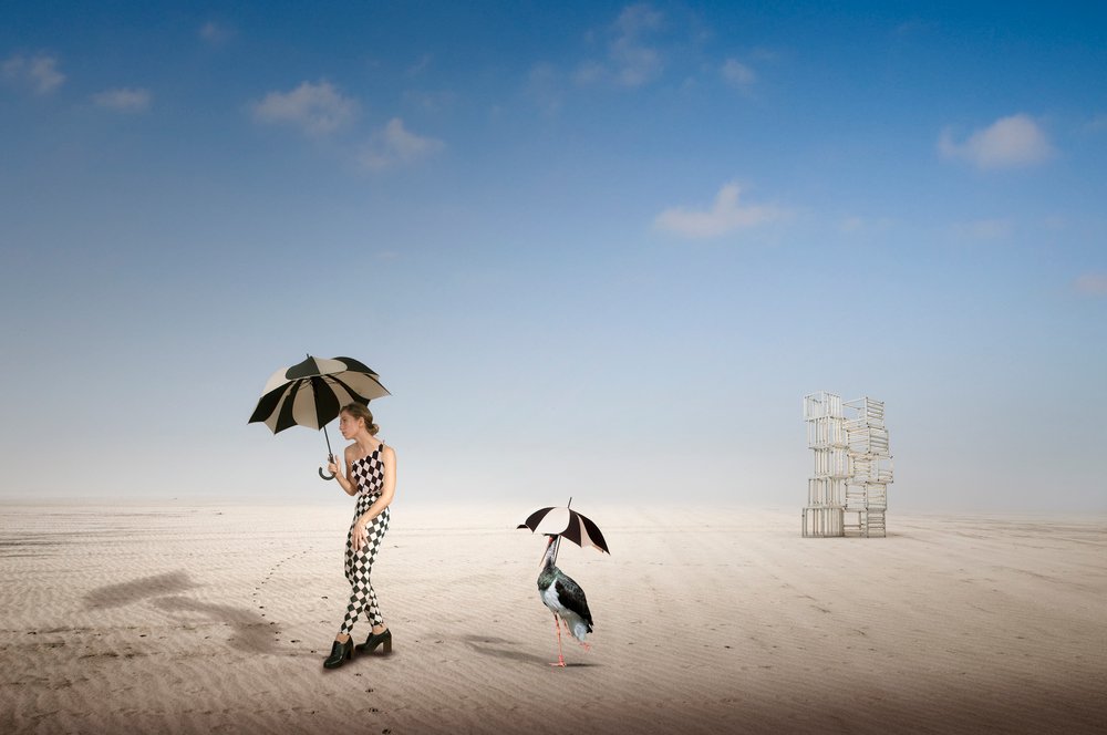 Surrealer Wüstenspaziergang von Christine von Diepenbroek