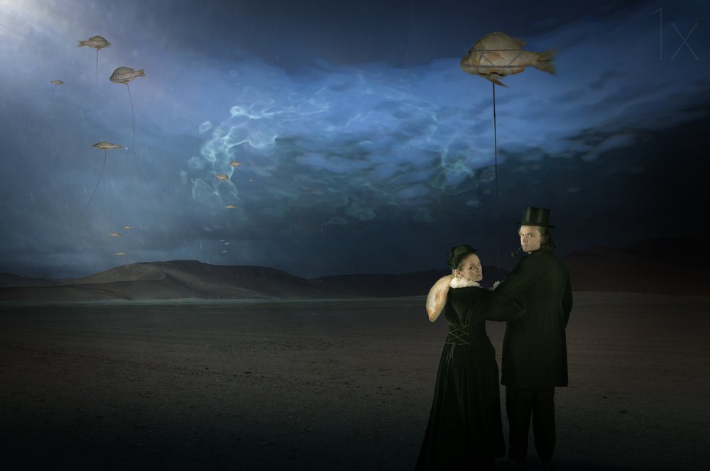 Surreal fliegender Fisch von Christine von Diepenbroek