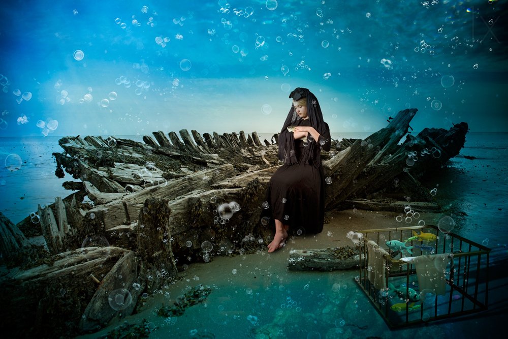 Unterwasser-Schiffswrack-Fantasie von Christine von Diepenbroek