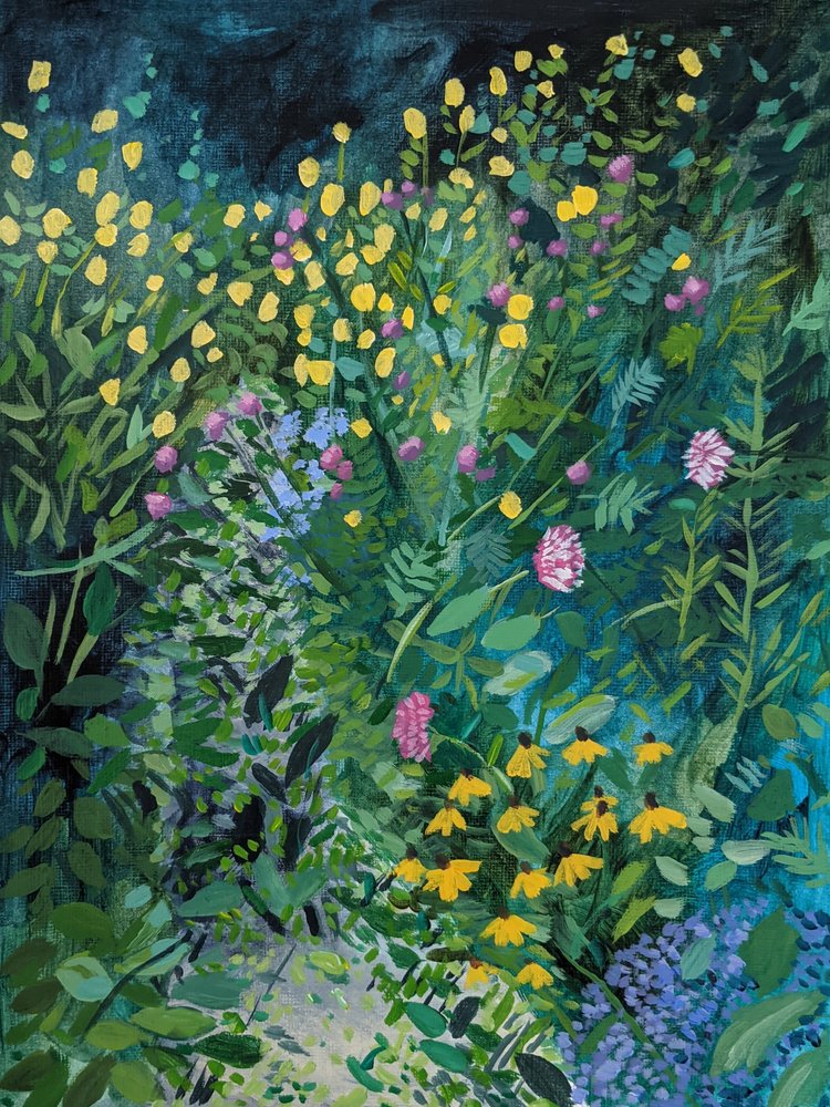 Lebendiger Sommergarten von Claire Whitehead