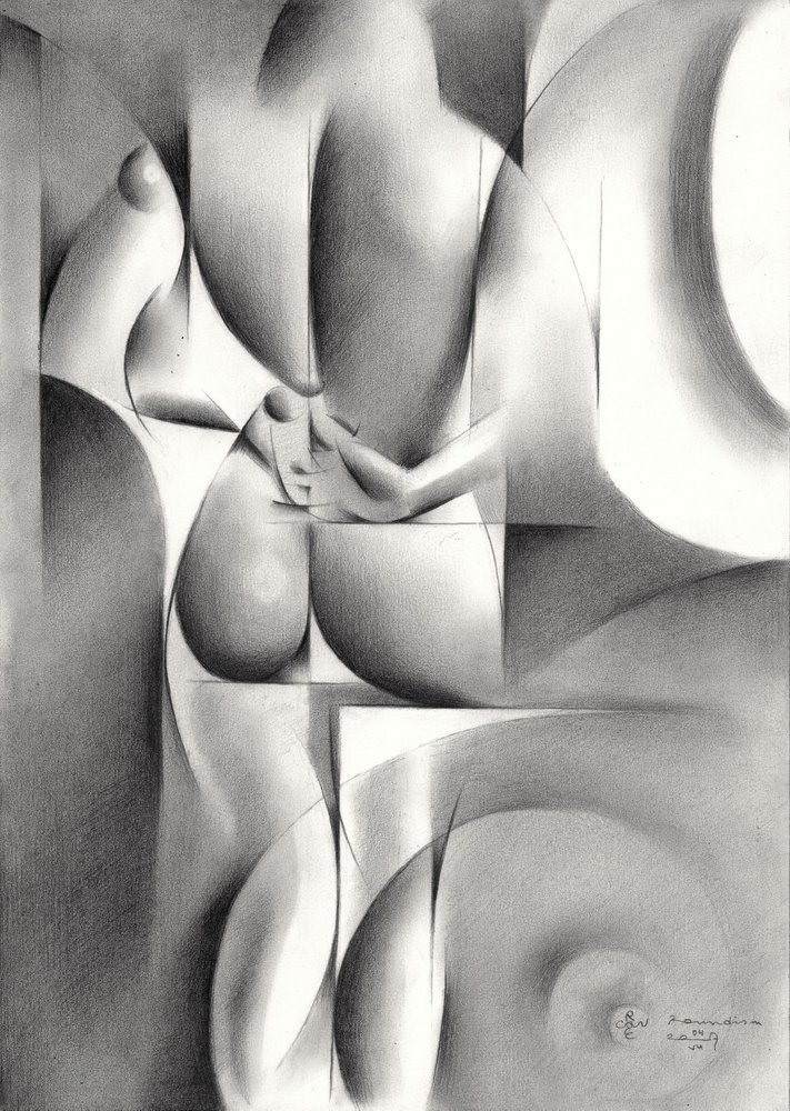 Eleganter geometrischer Akt von Corné Akkers