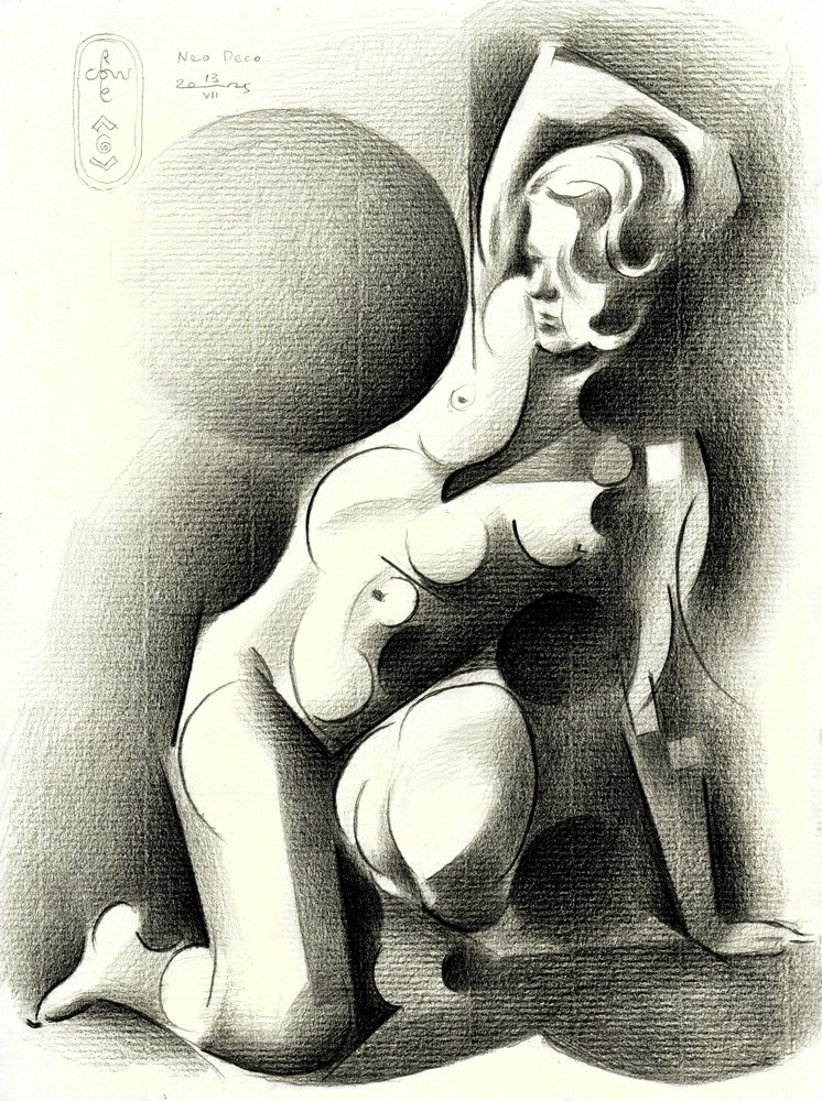 Elegante stilisierte Frau von Corné Akkers