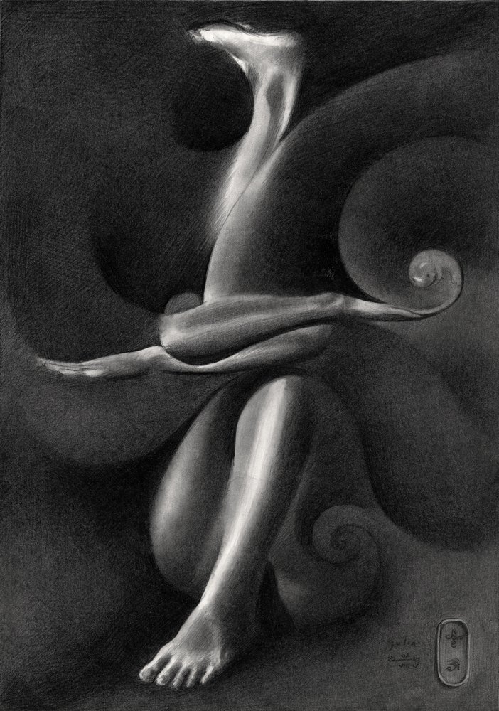 Elegante Surreale Figur von Corné Akkers