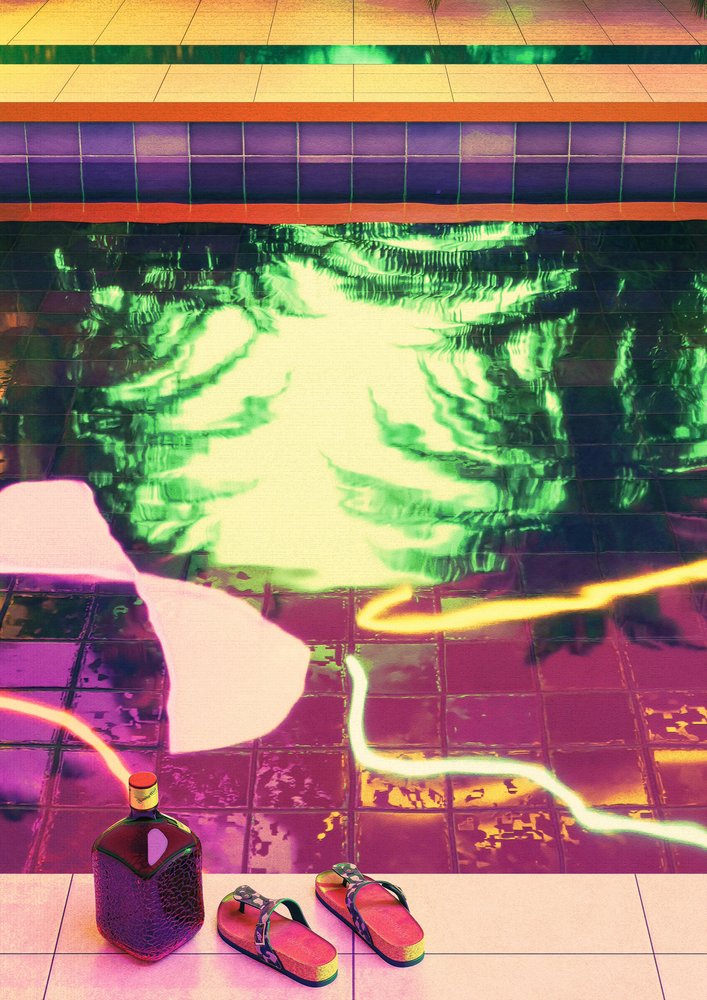 Neon-Poolseite-Glühen von CosmoZach