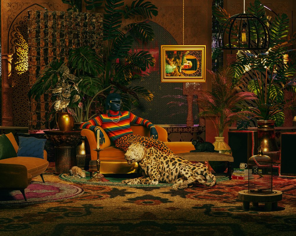Opulente Leoparden-Lounge von CosmoZach