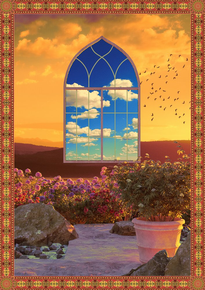 Sonnenuntergang Gartenfenster von CosmoZach