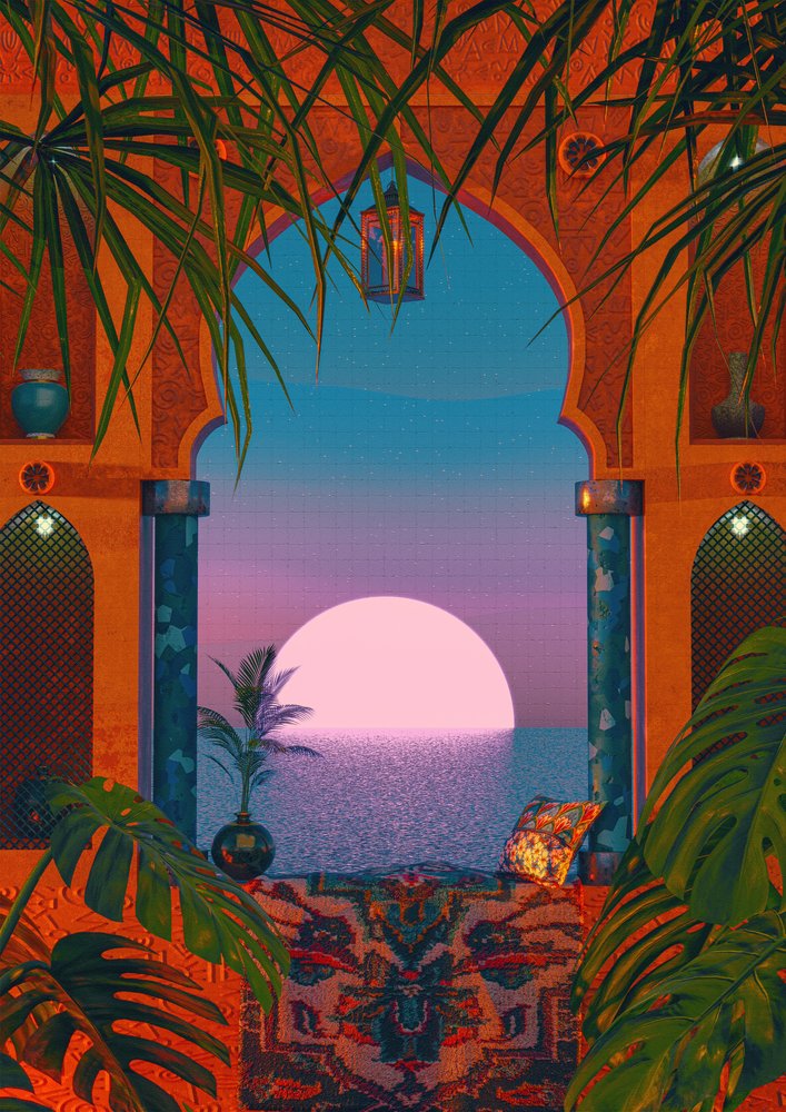 Tropischer Sonnenuntergangsbogen von CosmoZach