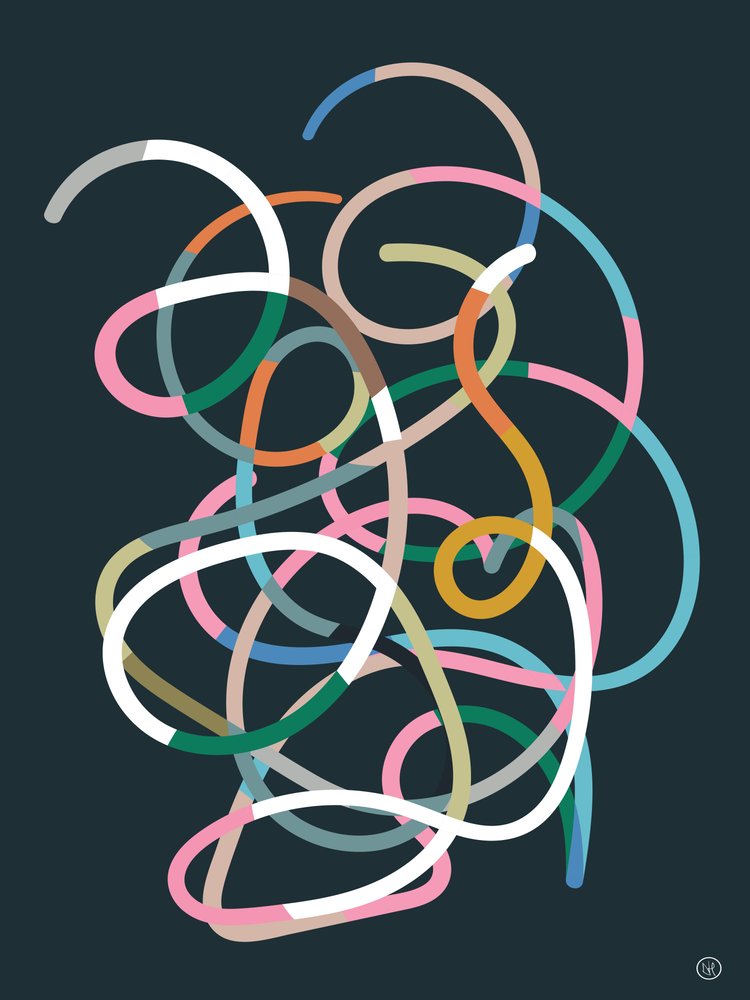 Farbige Linien von Dan Hobday