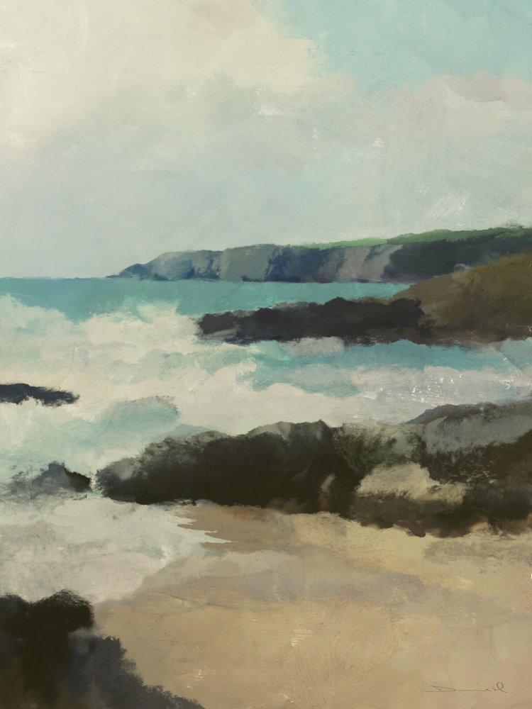 Felsiger Strand von Dan Hobday