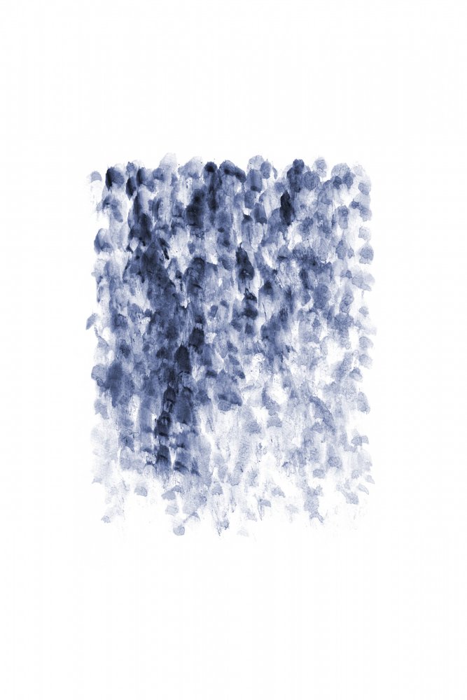 Abstrakter Blauer Wasserfall von Danushka Abeygoda
