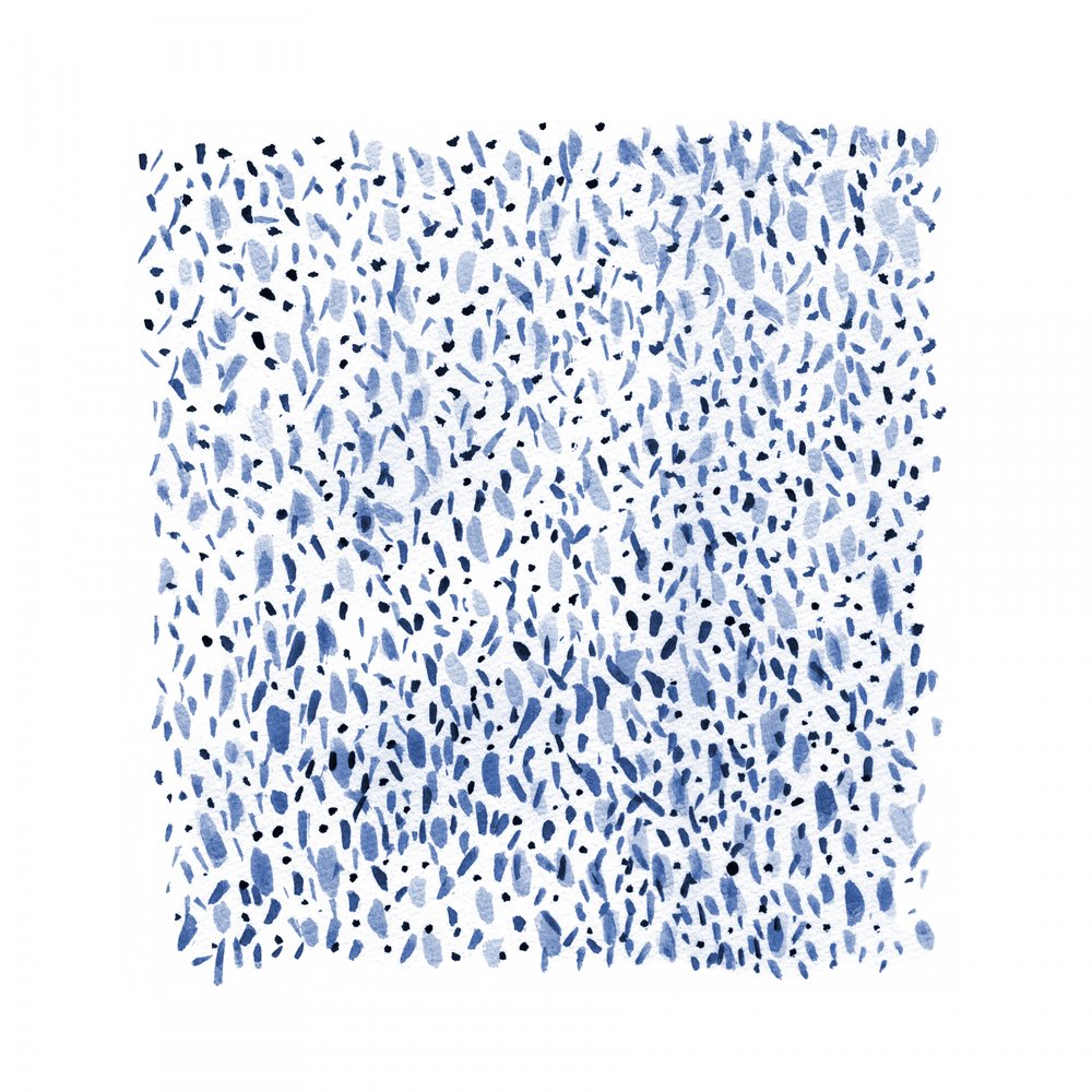 Blau gesprenkeltes Muster von Danushka Abeygoda