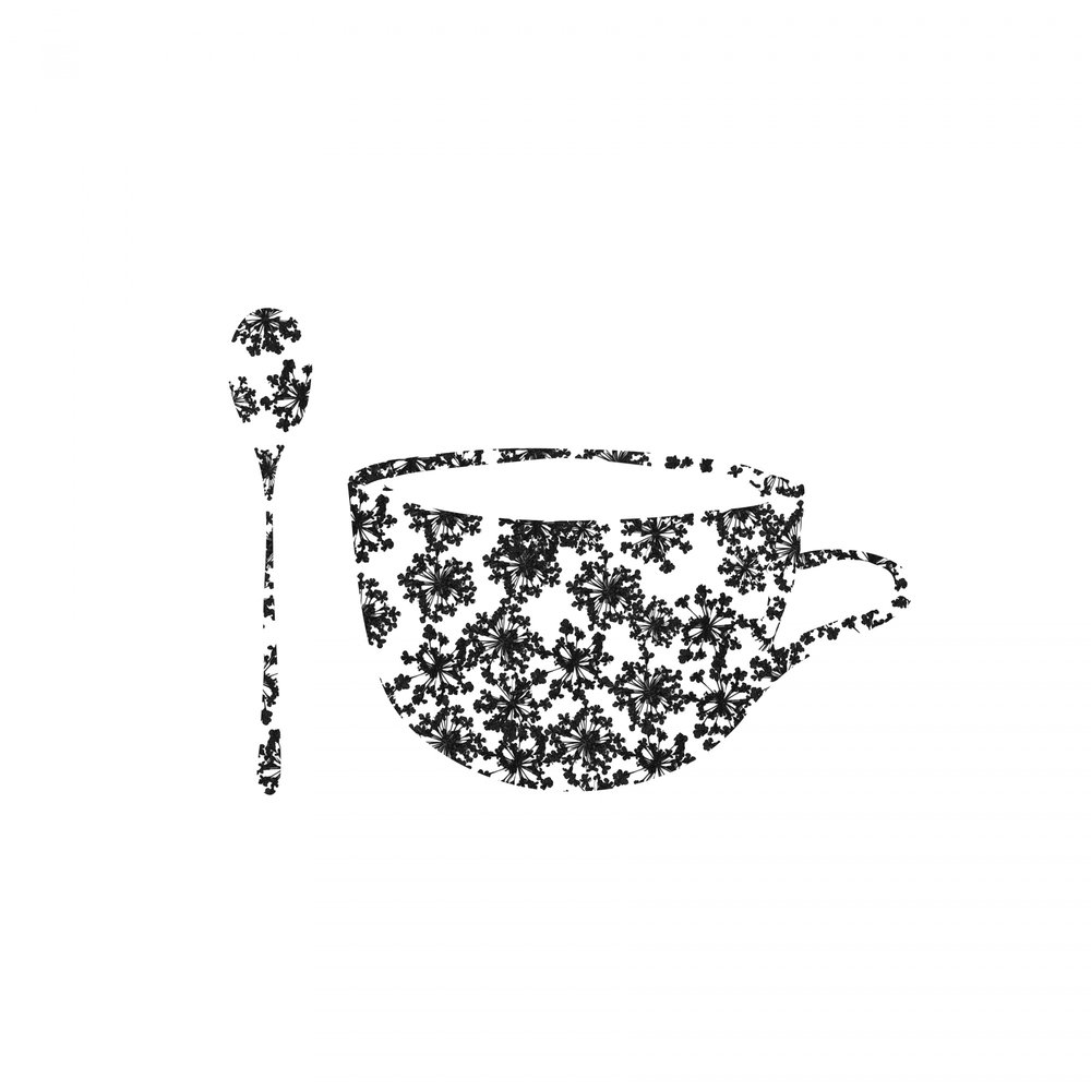Monochrome Schneeflockentasse von Danushka Abeygoda