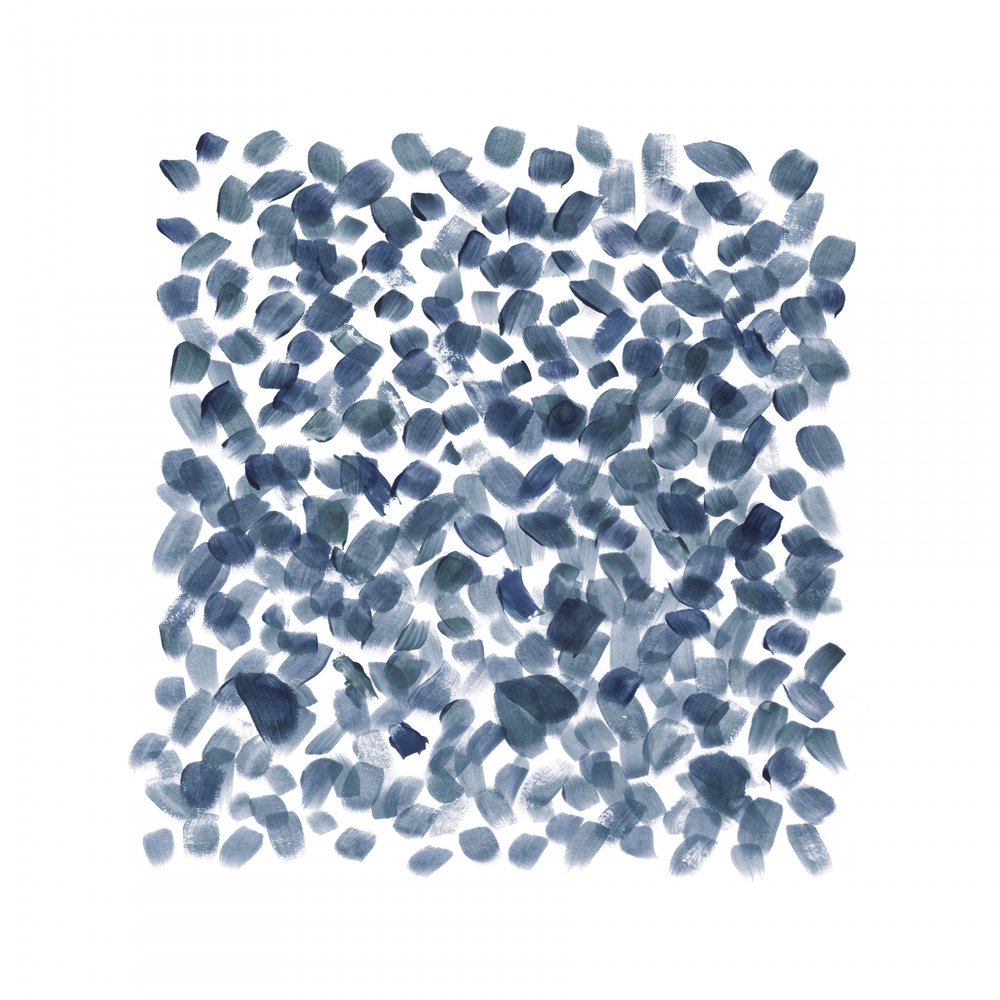 Gelassene blaue Pinselstriche von Danushka Abeygoda