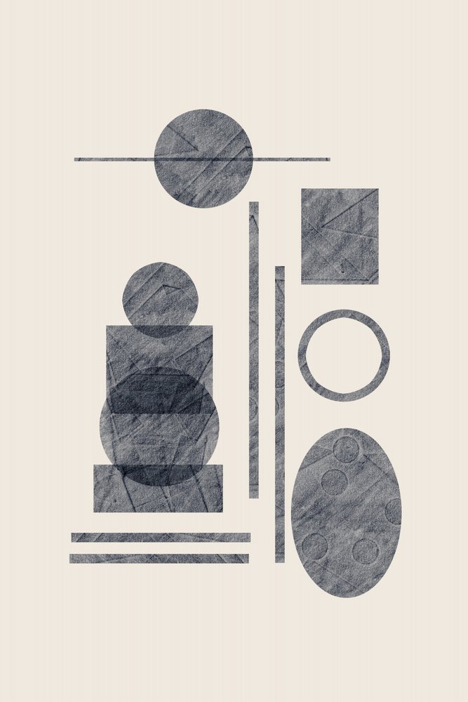 Texturierte geometrische Formen von Danushka Abeygoda