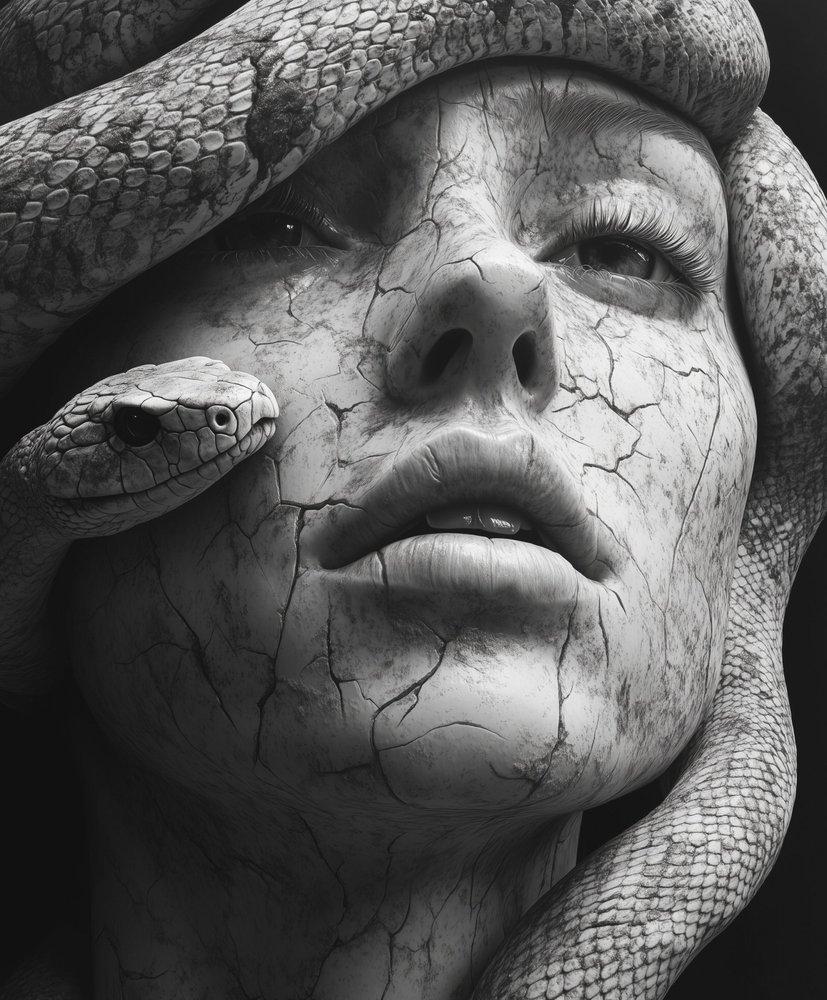 Medusa Steingesicht von David Drake