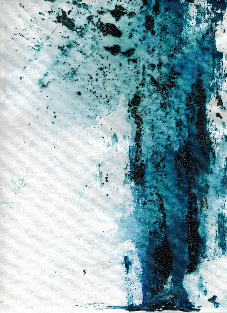 Mysteriöses Blauabstrakt von Deb Chaney