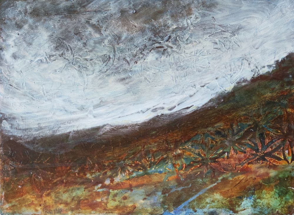 Stürmische Berglandschaft von Deb Chaney