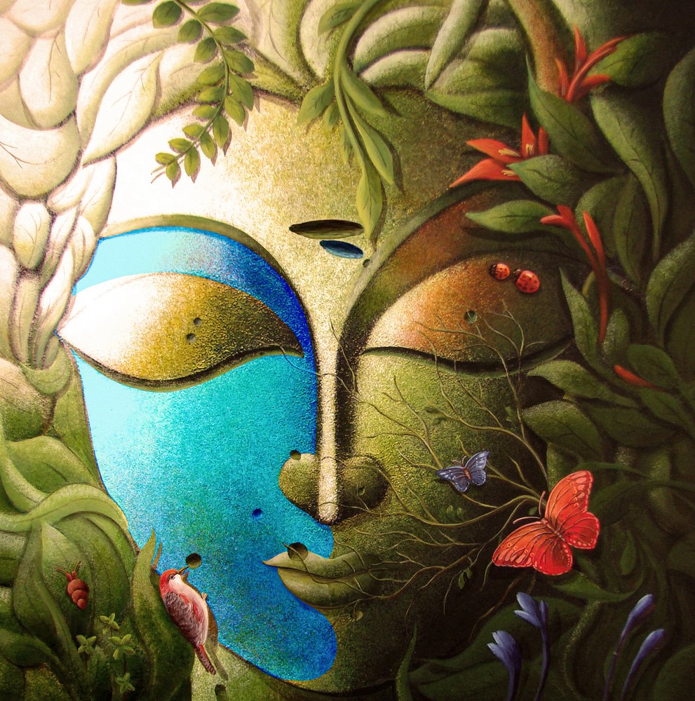 Gelassenes Naturgesicht von Dhananjoy Mukherjee