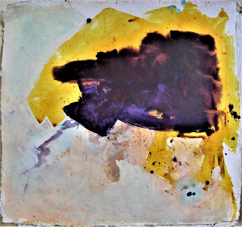 Dynamische Goldene Lila Explosion von Doris Schmitz