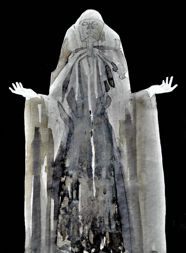 Ätherische Kapuzenfigur von Doris Schmitz
