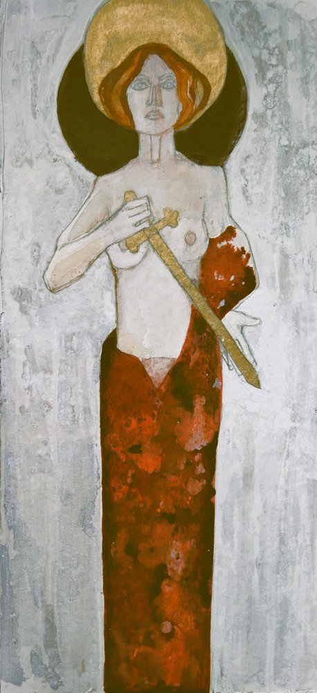 Goldener Heiligenschein-Krieger von Doris Schmitz
