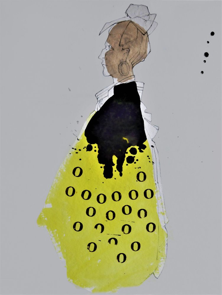 Moderne Modeillustration von Doris Schmitz