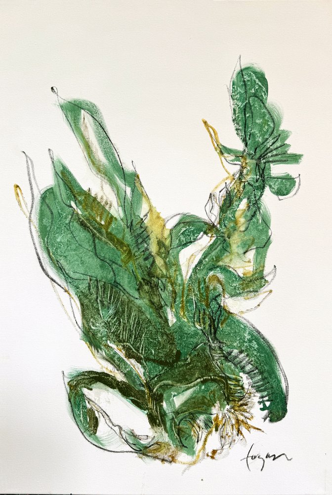 Abstrakter botanischer Fluss von Dorothy Fagan