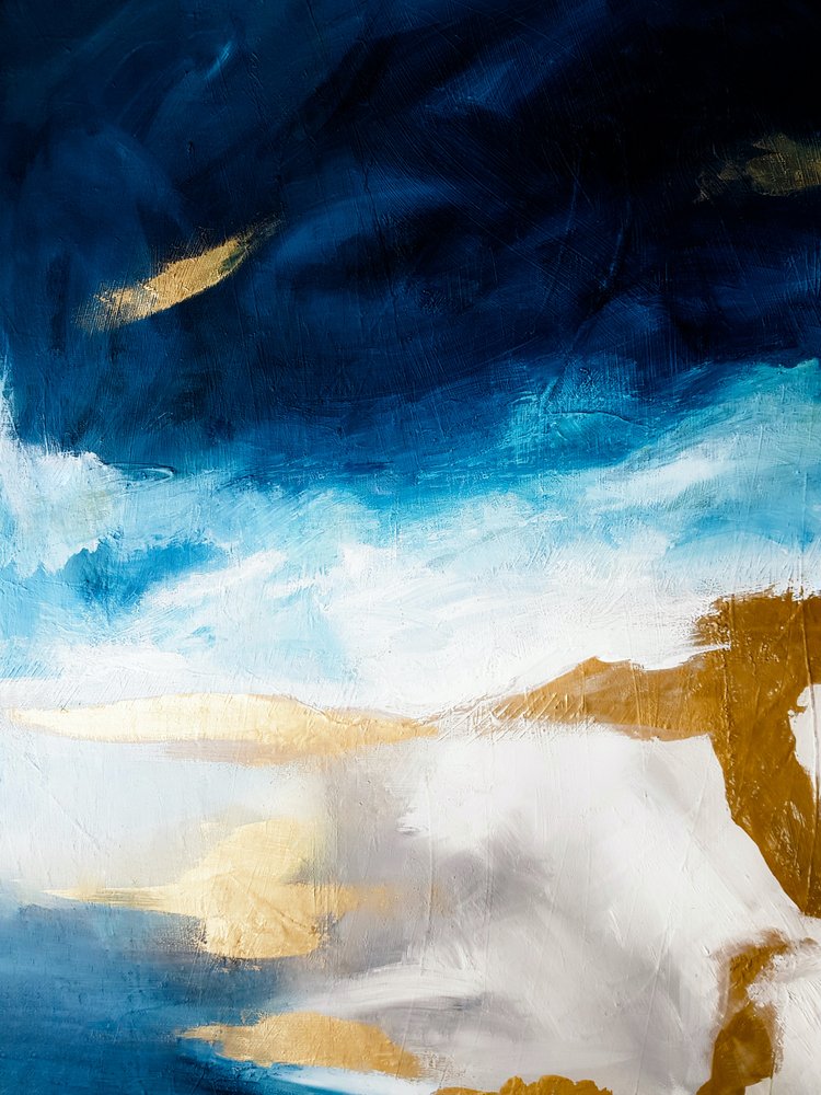 Blau-goldener Horizont von Ejaaz Haniff
