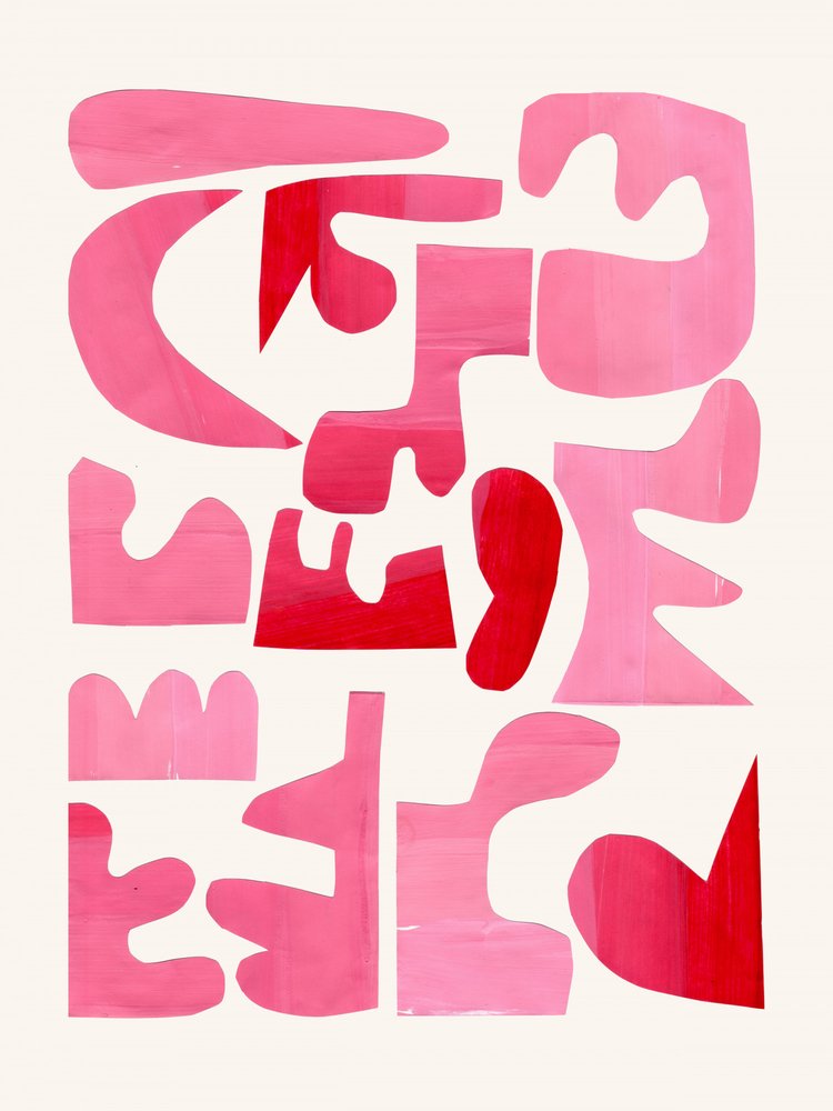 Fette pinke Formen von Ejaaz Haniff