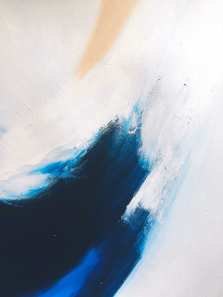 Tiefblauer Fluss von Ejaaz Haniff