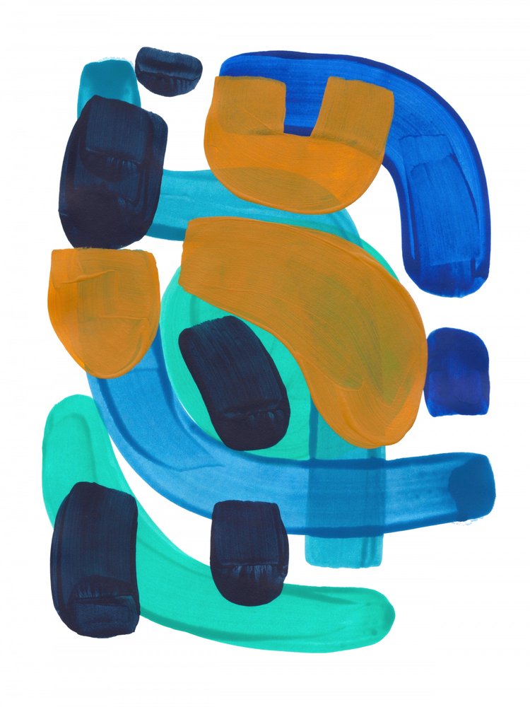 Moderner Farbfluss von Ejaaz Haniff