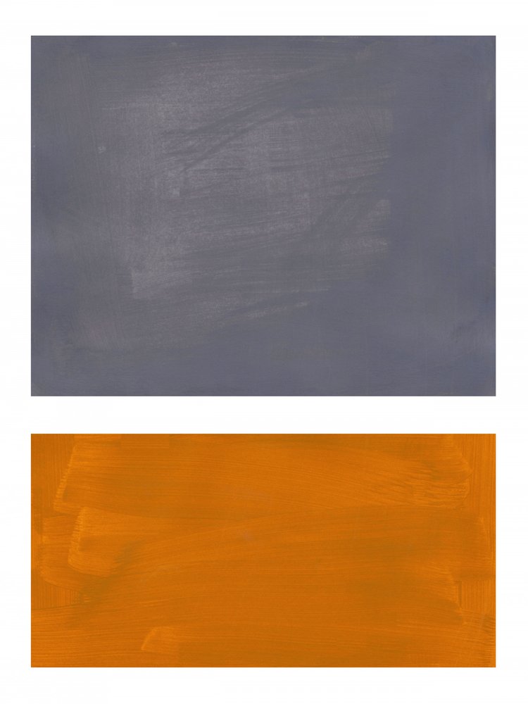 Texturiertes Grau Orange von Ejaaz Haniff