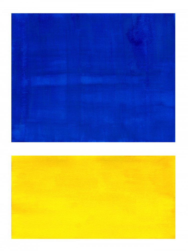 Lebhaftes Blau Gelb von Ejaaz Haniff