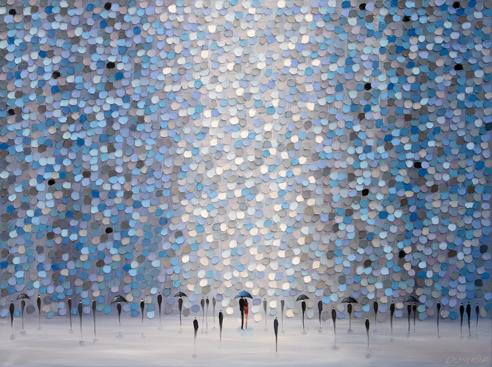 Blauer Regen Romanze von Ekaterina Ermilkina