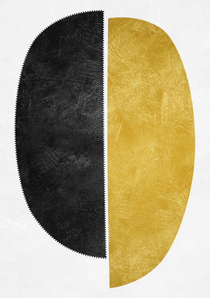 Goldene Schwarze Formen von Ema Paraschiv