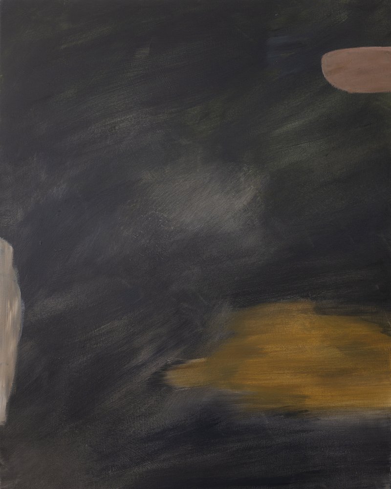 Dunkles Gold Abstrakt von Emily Tingey