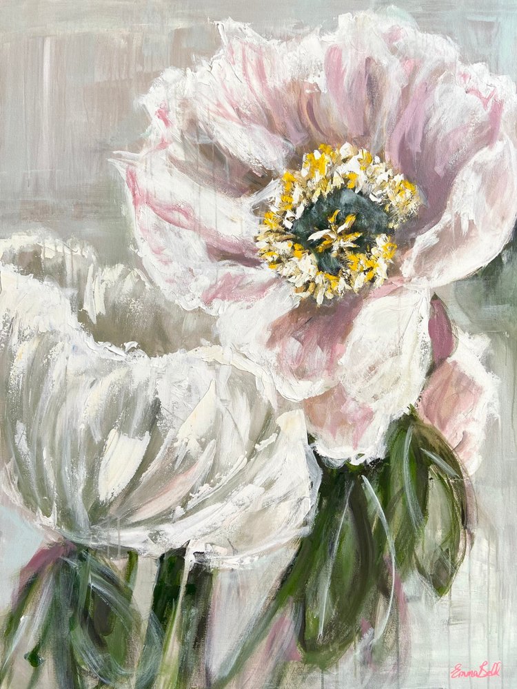 Weiche rosa Pfingstrosen von Emma Bell
