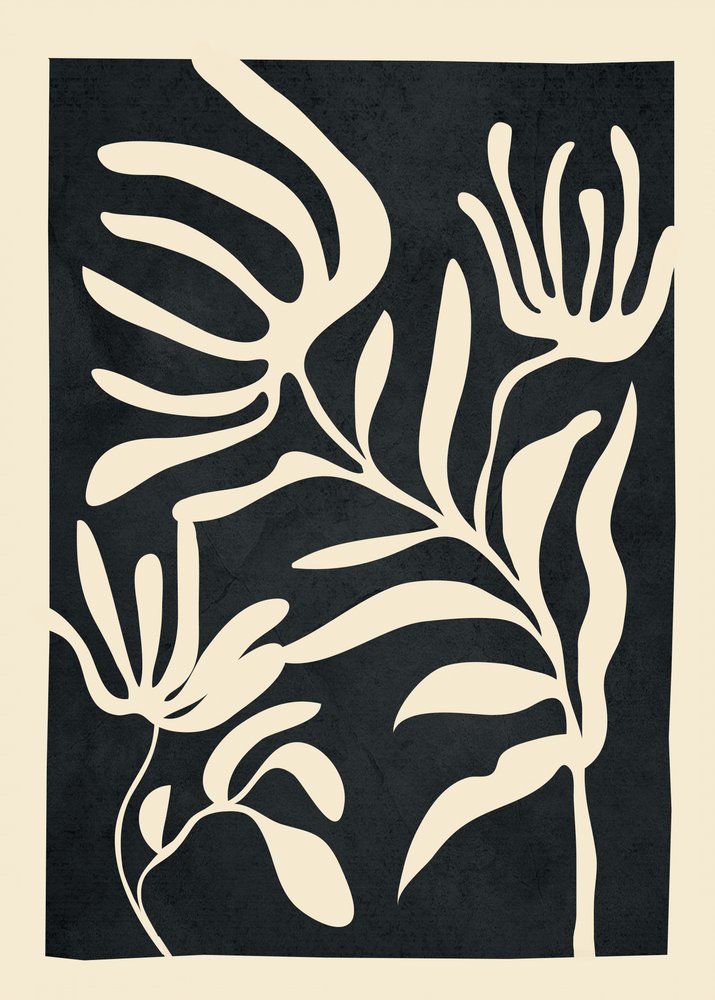 Abstrakte Botanische Formen von Flow Line